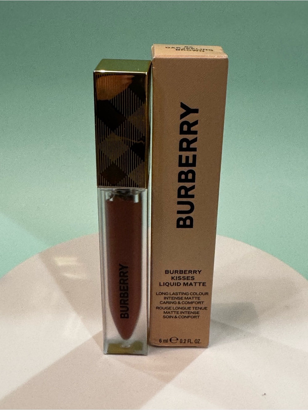 Burberry Liquid Matte Lipstick — Warm Tan Brown